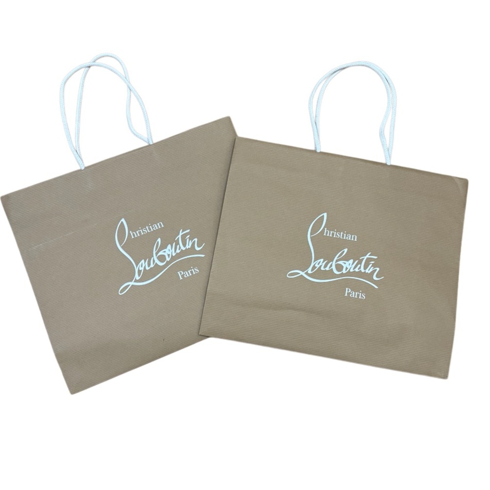 2 Christian Louboutin Paper Shopping Bags